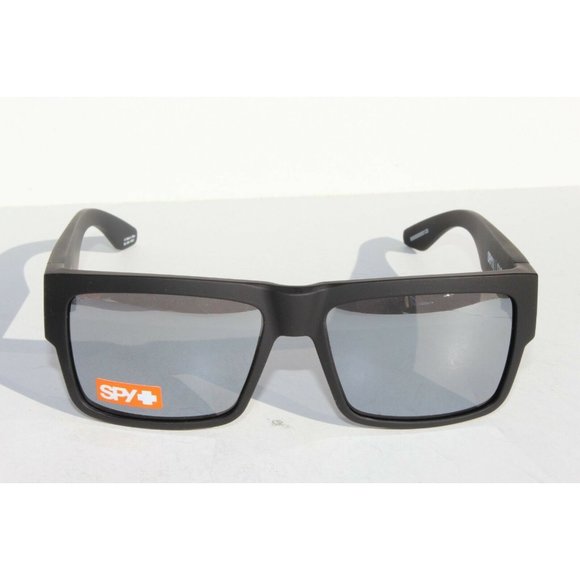 SPY OPTICS Cyrus SOSI Sunglasses Matte Black/Gray Silver Spectra Mirror NEW - Picture 3 of 8